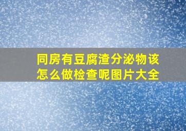 同房有豆腐渣分泌物该怎么做检查呢图片大全