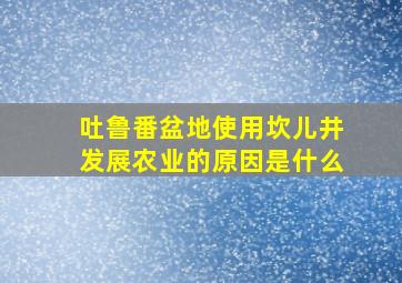 吐鲁番盆地使用坎儿井发展农业的原因是什么