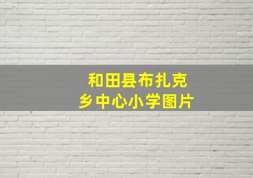 和田县布扎克乡中心小学图片