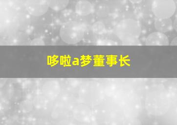 哆啦a梦董事长