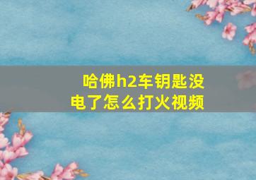 哈佛h2车钥匙没电了怎么打火视频