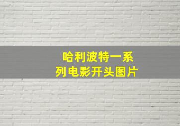 哈利波特一系列电影开头图片