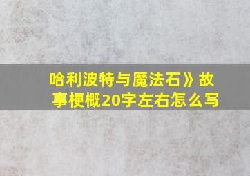 哈利波特与魔法石》故事梗概20字左右怎么写