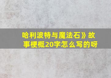 哈利波特与魔法石》故事梗概20字怎么写的呀