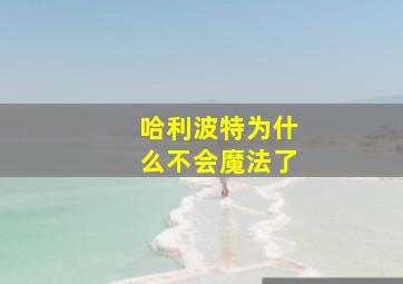 哈利波特为什么不会魔法了