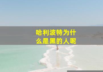 哈利波特为什么是黑的人呢