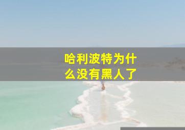 哈利波特为什么没有黑人了