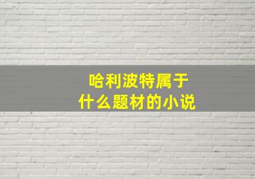 哈利波特属于什么题材的小说