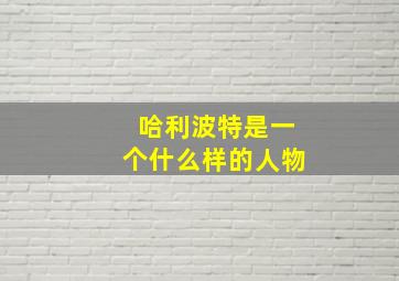 哈利波特是一个什么样的人物