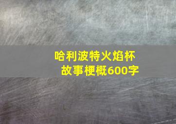 哈利波特火焰杯故事梗概600字