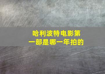 哈利波特电影第一部是哪一年拍的