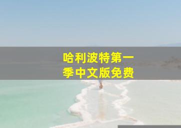 哈利波特第一季中文版免费