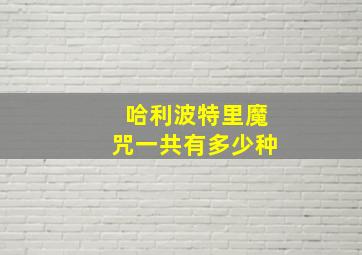 哈利波特里魔咒一共有多少种