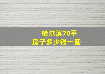 哈尔滨70平房子多少钱一套