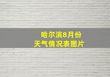 哈尔滨8月份天气情况表图片