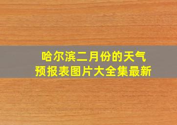 哈尔滨二月份的天气预报表图片大全集最新