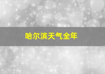 哈尔滨天气全年