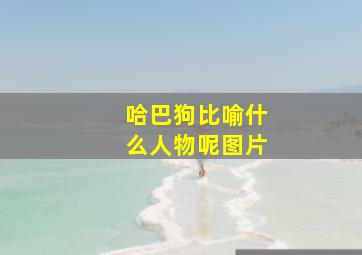 哈巴狗比喻什么人物呢图片