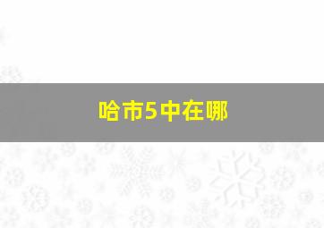 哈市5中在哪