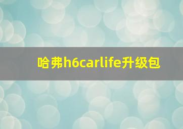 哈弗h6carlife升级包