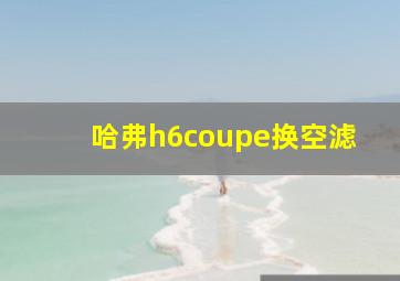 哈弗h6coupe换空滤