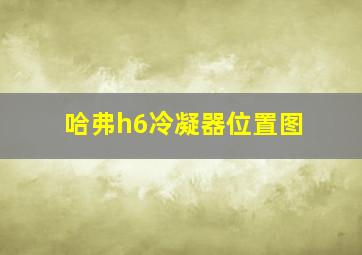 哈弗h6冷凝器位置图