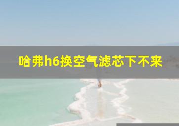 哈弗h6换空气滤芯下不来