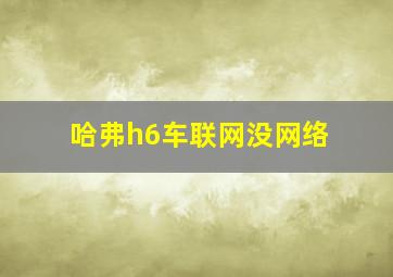 哈弗h6车联网没网络