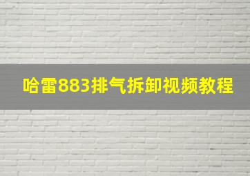 哈雷883排气拆卸视频教程