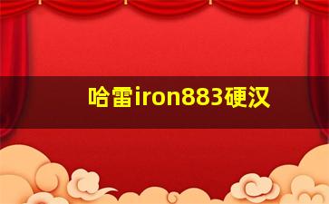 哈雷iron883硬汉