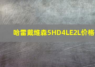 哈雷戴维森5HD4LE2L价格