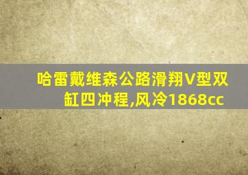 哈雷戴维森公路滑翔V型双缸四冲程,风冷1868cc