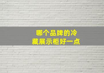 哪个品牌的冷藏展示柜好一点