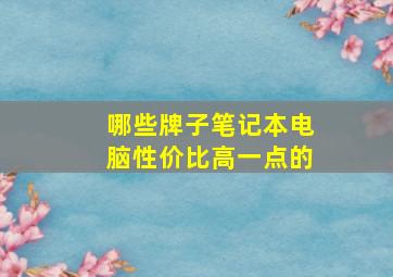 哪些牌子笔记本电脑性价比高一点的