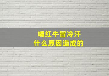 喝红牛冒冷汗什么原因造成的