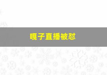 嘎子直播被怼