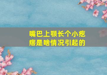 嘴巴上颚长个小疙瘩是啥情况引起的