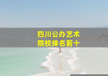 四川公办艺术院校排名前十