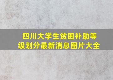 四川大学生贫困补助等级划分最新消息图片大全