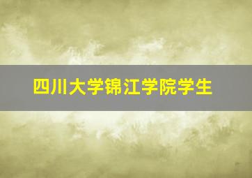 四川大学锦江学院学生