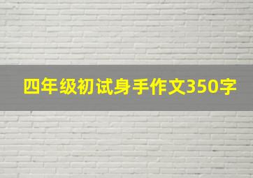 四年级初试身手作文350字