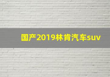 国产2019林肯汽车suv