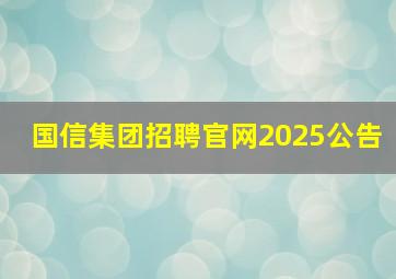 国信集团招聘官网2025公告