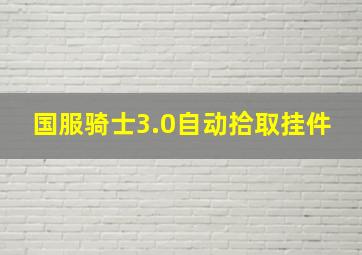 国服骑士3.0自动拾取挂件