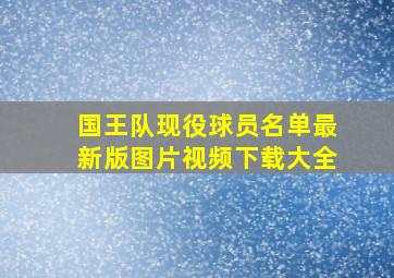 国王队现役球员名单最新版图片视频下载大全