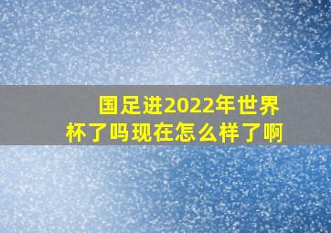 国足进2022年世界杯了吗现在怎么样了啊