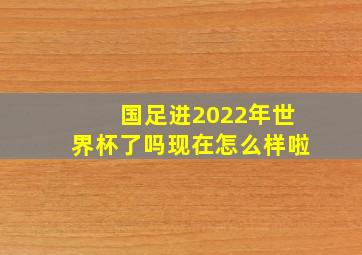 国足进2022年世界杯了吗现在怎么样啦