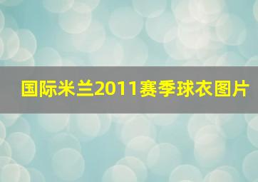 国际米兰2011赛季球衣图片