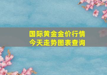 国际黄金金价行情今天走势图表查询