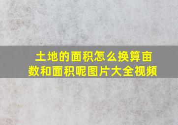 土地的面积怎么换算亩数和面积呢图片大全视频